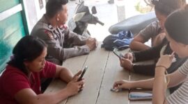 Polsek Sebangki Duduk Bersama Warga, Sampaikan Pesan Kamtibmas