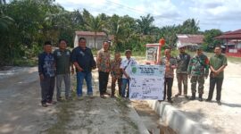 Babinsa Kodim 1209 Bengkayang Dampingi Evaluasi Pembangunan Drainase dan Box Culvert