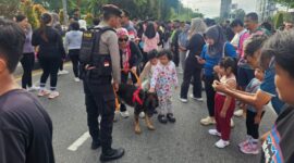 Unit K9 Polda Kalbar Perkuat Keamanan dan Edukasi Publik di Car Free Day
