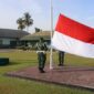 Upacara Bendera Senin Pagi, Kodim 1204/Sanggau Teguhkan Semangat Kebangsaan Prajurit