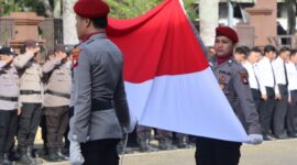 Upacara Hari Kesadaran Nasional 2026 di Polresta Pontianak Berlangsung Khidmat