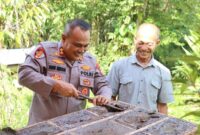 Kapolres Melawi Apresiasi Budidaya Madu Kelulut Ratu Madu Borneo di Nanga Pinoh