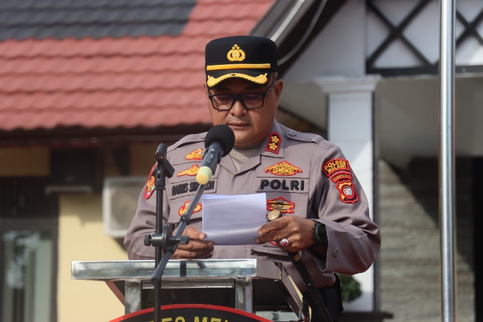 Kapolres Melawi Polda Kalbar, AKBP Harris Batara Simbolon, S.I.K., S.H., M.Tr.Opsla