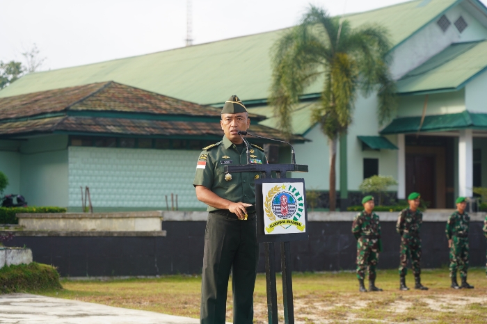 Kasrem 121/Abw Ingatkan Prajurit Bersyukur dan Tingkatkan Kepedulian Satuan