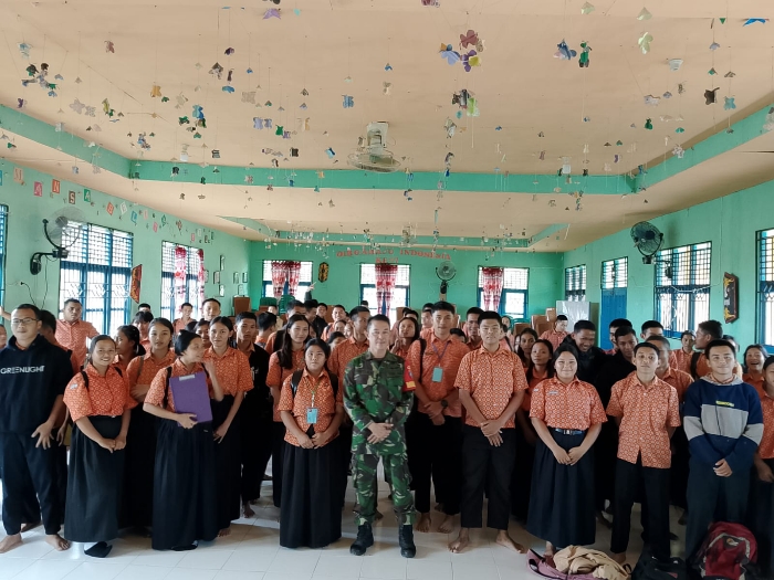 Koramil Belitang Hulu Sosialisasikan Rekrutmen TNI AD 2026 di SMA Negeri 1