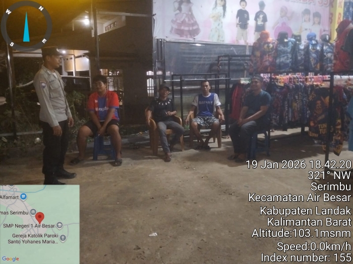 Polisi Air Besar Intensifkan Patroli Malam, Edukasi Warga Jaga Kamtibmas