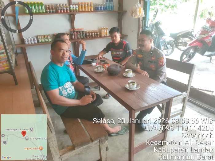 Polisi Bangun Komunikasi Kamtibmas Lewat Ngopi Bersama Masyarakat