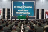 Arahan Pangdam XII/Tpr: Prajurit Diminta Jaga Disiplin dan Tanggung Jawab