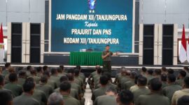 Arahan Pangdam XII/Tpr: Prajurit Diminta Jaga Disiplin dan Tanggung Jawab
