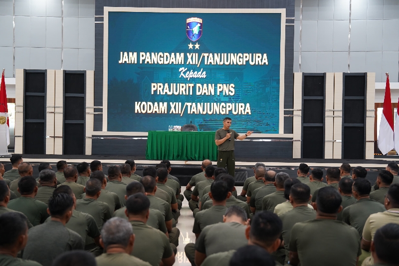 Arahan Pangdam XII/Tpr: Prajurit Diminta Jaga Disiplin dan Tanggung Jawab