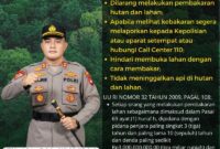 Polres Melawi Imbau Masyarakat Tingkatkan Kewaspadaan Karhutla