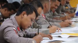 Uji Kenaikan Pangkat Digelar, Polres Sintang Nilai Kelayakan Personel