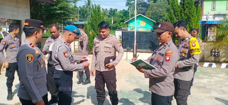Propam Polsek Mempawah Hulu Laksanakan Gaktiblin untuk Perkuat Disiplin Personel