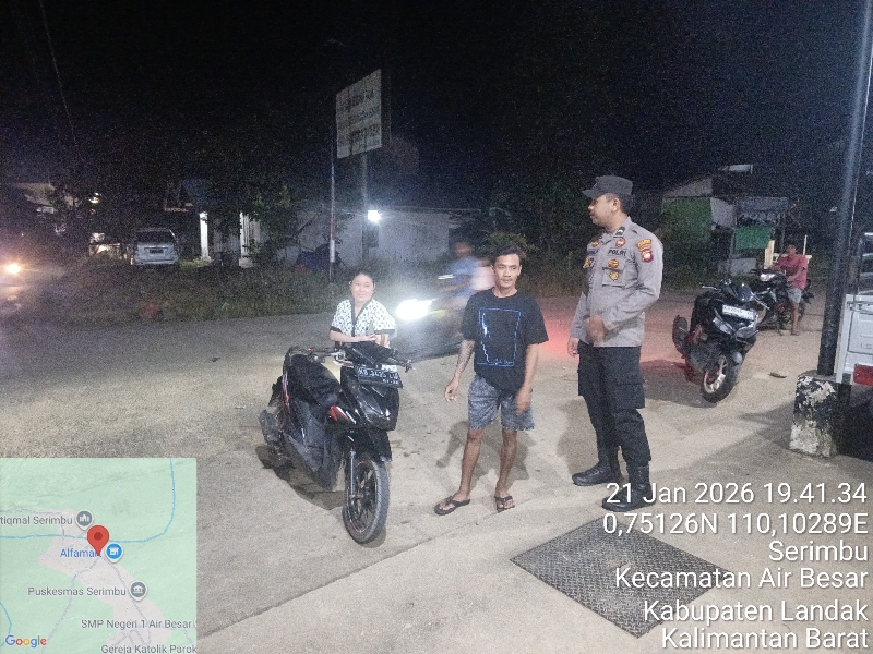Patroli Malam Humanis, Polisi Air Besar Sapa Warga Demi Keamanan