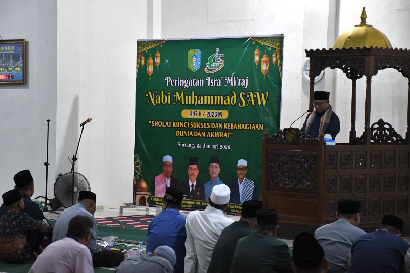 Isra Mi’raj 1447 H, Pemkab Sintang Dorong Integritas dan Keimanan Warga