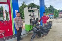 Antisipasi Gangguan Kamtibmas, Polisi Sambangi SPBU di Wilayah Kuala Behe