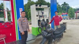 Antisipasi Gangguan Kamtibmas, Polisi Sambangi SPBU di Wilayah Kuala Behe
