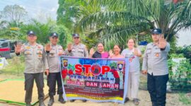 Sat Binmas Polres Melawi Kampanyekan Stop Karhutla Lewat Patroli Dialogis
