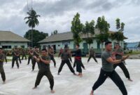 Latihan Pencak Silat Militer Perkuat Ketangguhan Prajurit Kodim 1204/Sanggau