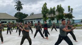 Latihan Pencak Silat Militer Perkuat Ketangguhan Prajurit Kodim 1204/Sanggau