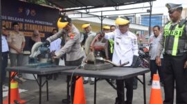 Ratusan Knalpot Brong Dimusnahkan, Bupati Sintang Tegaskan Dukungan