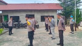 Kapolsek Mempawah Hulu Ingatkan Personel Jaga Disiplin Saat Apel Pagi