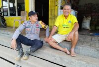 Bhabinkamtibmas Polsek Kota Baru Sosialisasikan Pesan Kamtibmas ke Warga