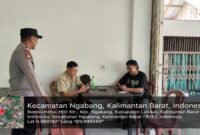 Patroli Rutin Polsek Ngabang, Personel Sampaikan Pesan Kamtibmas kepada Warga