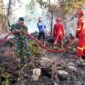 Prajurit Yonif TP 833/BD Tanggap Darurat Kebakaran Hutan di Jalan Sabang Merah