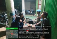 Patroli Malam Polsek Air Besar, Polisi Sambangi Warga Jaga Kamtibmas