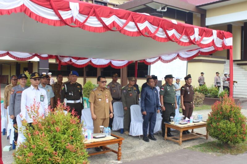 Kodim 1206/Putussibau Hadiri Apel Operasi Keselamatan Kapuas 2026 di Polres Kapuas Hulu