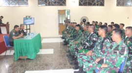 Kodim 1206/Putussibau Sosialisasikan Gaktib dan Gelar Operasi Yustisi Citra Wira Mandau