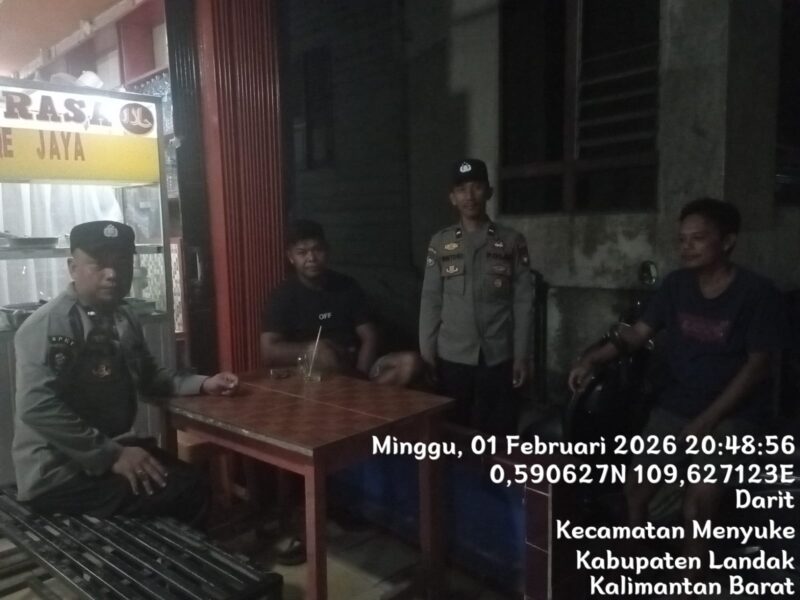 Samapta Polsek Menyuke Gelar Patroli Malam, Antisipasi Kriminalitas di Jam Rawan