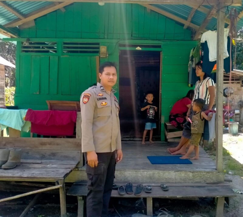 Cegah Aksi Maling, Polisi Sebangki Aktif Sambangi Warga Saat Patroli