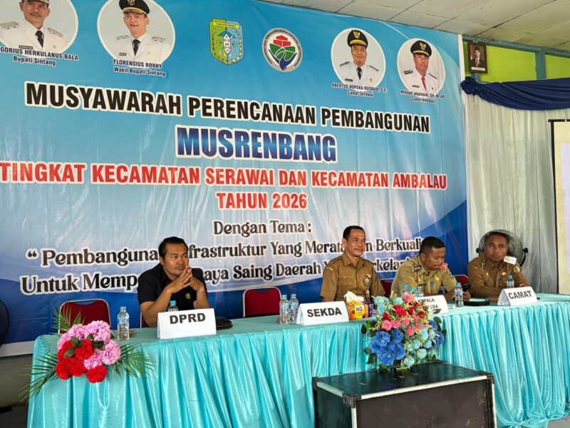 Bappeda Sintang Ungkap Isu Strategis 2027 dan Kondisi Riil Kecamatan Serawai & Ambalau