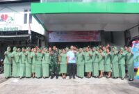 Bakti Sosial Donor Darah Warnai Peringatan HUT ke-80 Persit KCK di Putussibau