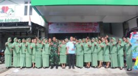 Bakti Sosial Donor Darah Warnai Peringatan HUT ke-80 Persit KCK di Putussibau