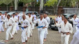 85 Personel Polresta Pontianak Jalani Ujian Bela Diri Persiapan Kenaikan Pangkat