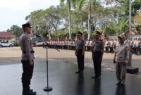 Tiga Personel Polresta Pontianak Masuki Purna Tugas, Kapolresta Pimpin Apel Khidmat