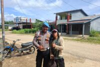 Jaga Stabilitas Keamanan, Personel Polsek Kuala Behe Sambangi Warga Saat Patroli