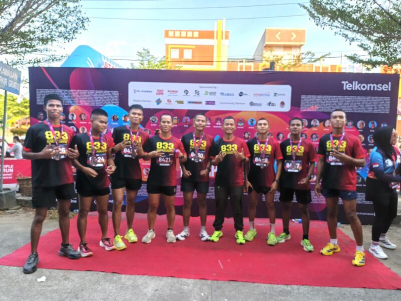 Simpati Fun Run Sekadau 2026, Prajurit Yonif TP 833/BD Borong Posisi Teratas