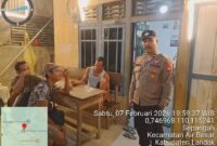 Jaga Keamanan Lingkungan, Polsek Air Besar Lakukan Patroli Malam
