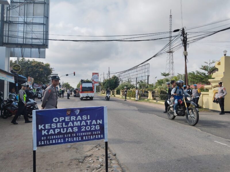 Satlantas Polres Ketapang Catat 293 Pelanggaran pada Pekan Pertama Ops Keselamatan Kapuas