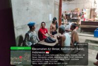 Polsek Air Besar Gelar Patroli Malam, Warga Diajak Aktif Jaga Lingkungan