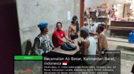 Polsek Air Besar Gelar Patroli Malam, Warga Diajak Aktif Jaga Lingkungan