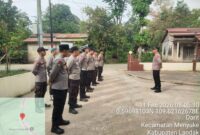Kapolsek Menyuke Pimpin Apel Pagi Perdana Tingkatkan Disiplin Anggota