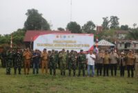 Pembukaan TMMD Reguler ke-127 di Ketapang Resmi Dimulai, Kasiter Kasrem 121/Abw Hadir Dukung Pembangunan Desa
