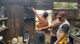 Kebakaran Dua Hari Berturut di Tanah Pinoh Barat, Kapolsek Minta Warga Waspada Penggunaan Tungku Kayu