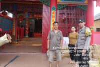 Patroli Dialogis Polsek Ngabang Perkuat Keamanan Rumah Ibadah, Situasi Kota Tetap Kondusif