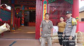 Patroli Dialogis Polsek Ngabang Perkuat Keamanan Rumah Ibadah, Situasi Kota Tetap Kondusif